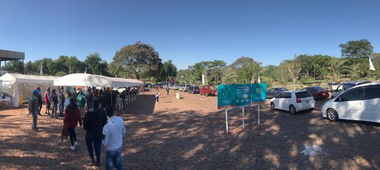 Mañana solo se realizará la aplicación de la segunda dosis de las vacunas Moderna y Sinopharm en el Paseo Parque de Villa Elisa.