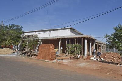 El pabellón multiuso que será destinado a los deportistas de Asu2022 en la SND va a paso firme.