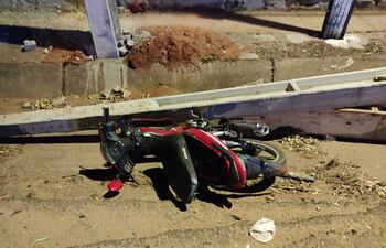 En estas condiciones quedó el biciclo de la víctima fatal.