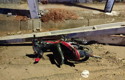 En estas condiciones quedó el biciclo de la víctima fatal.