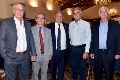 Eduardo Gross-Brown, Luis Llamosas, Eduardo Livieres, Luis Dumot y José Livieres.