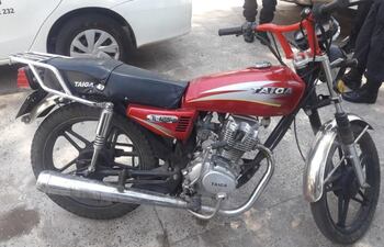 Motochorro detenido en Asunción.