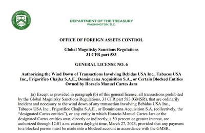 Otra de las autorizaciones hasta el 27 de marzo de 2023 para la liquidación de transacciones de  cuatro empresas de Cartes.