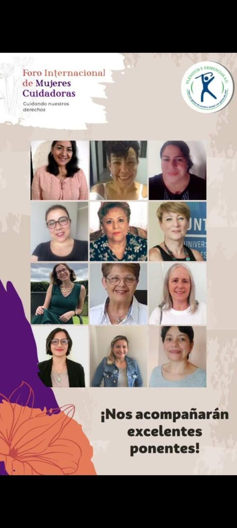 Son algunas de las expositoras de diferentes países de Latinoamerica que van a participar del Foro.