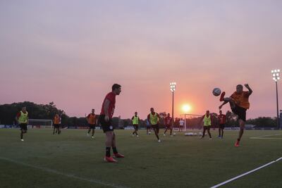 Hermoso atardecer en Ypané, donde la Albirroja afina sus armas de cara al duelo frente a los charrúas.