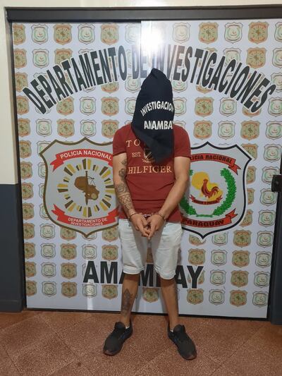 Ismael Cañete Ferreira, brasileño, de 22 años, detenido.