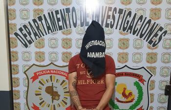 Ismael Cañete Ferreira, brasileño, de 22 años, detenido.
