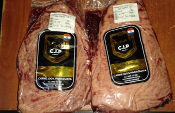 Cortes de carne recuperados del poder de Álvarez.