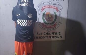 Denilson Rodríguez Quintana, detenido.