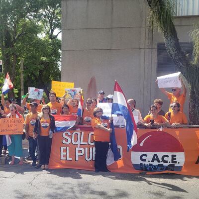 Ciudadanos autoconvocados (Cace)  se manifestarán mañana exigiendo que el senador Zacarías Irún pierda su investidura parlamentaria.