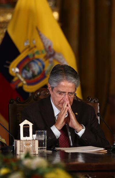 El presidente de Ecuador, Guillermo Lasso.
