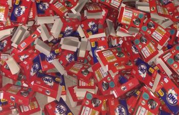 Jabón en polvo encontrado en la vivienda