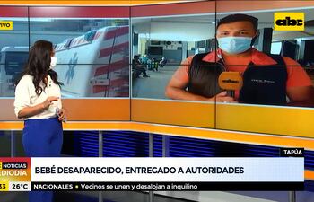 Bebé desaparecido entregado a autoridades