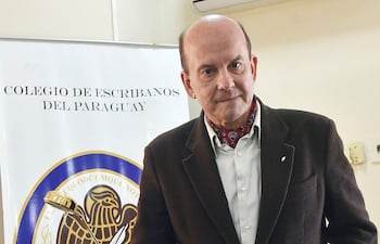 Jorge Miller Donna, presidente electo del Colegio de Escribanos.