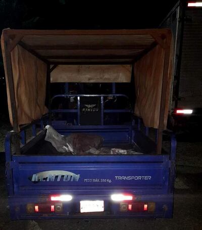 El motocarro fue incautado y trasladado a la comisaría local por los agentes policiales.