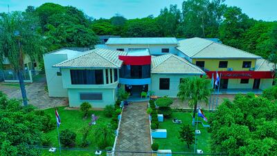 La sede de la Municipalidad de Salto del Guairá.