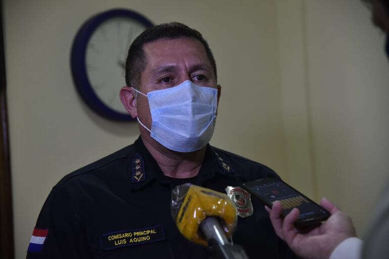 Comisario Luis Aquino, jefe de la comisaría 6a. Asunción.