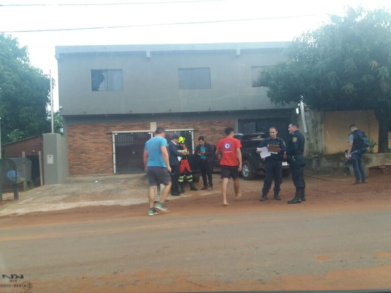 Fachada del local que se derrumbó en una parte interna. (gentileza).