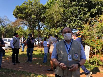 El viceministro de Rectoría y Vigilancia de la Salud, Julio Rolón Vicioso, en la Décima Región Sanitaria.