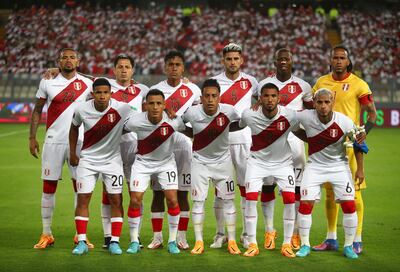 Selección de Perú que disputará contra el ganador de Emiratos Árabes Unidos-Australia el repechaje internacional por un último cupo para el Mundial 2022.