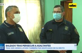 Baleado tras perseguir a asaltantes