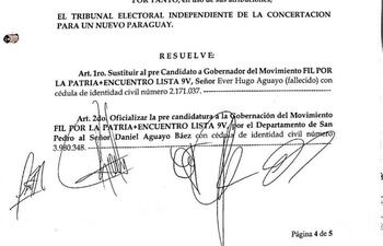 Resolución del TEI de la Concertación.