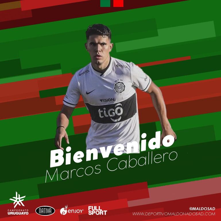El club Deportivo Maldonado le dio la bienvenida a Marcos Caballero.