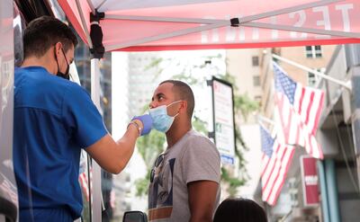 Imagen de referencia. Puesto de testeo en Estados Unidos.