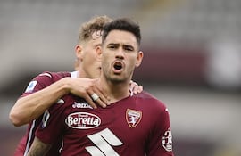 Antonio Sanabria suma 4 goles en 16 partidos en la temporada con el Torino en la Serie A.
