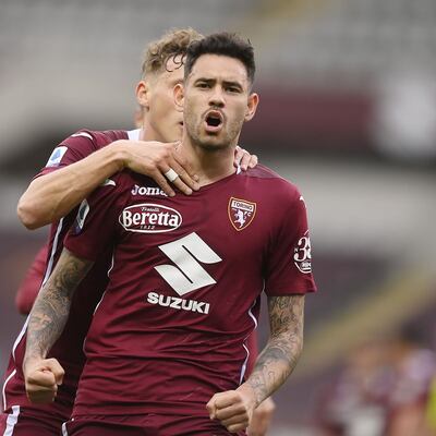 Antonio Sanabria suma 4 goles en 16 partidos en la temporada con el Torino en la Serie A.