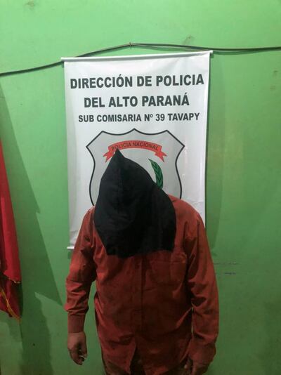 Josué Peralta Lesme, detenido por violencia familiar.
