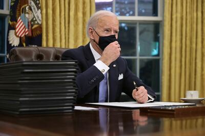 El presidente estadounidense Joe Biden en la Casa Blanca, este miércoles.
