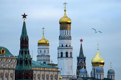 Las torres del Kremlin, en Moscú.