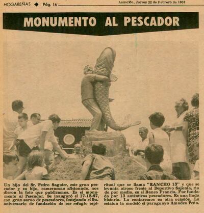 Monumento al pescador. Esto sucedió.