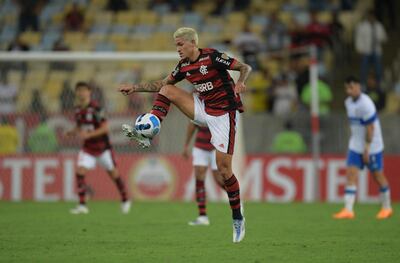 Pedro marcó ayer el gol de la victoria para Flamengo ante Goiás.