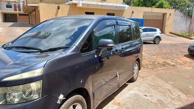 El vehículo que conducía la víctima en el momento del criminal ataque.