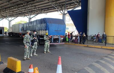Control en la frontera por parte de las Fuerzas Armadas.
