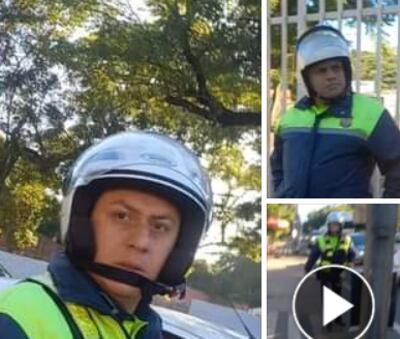 Agentes de la PMT denunciados por presunta coima (captura de Facebook).