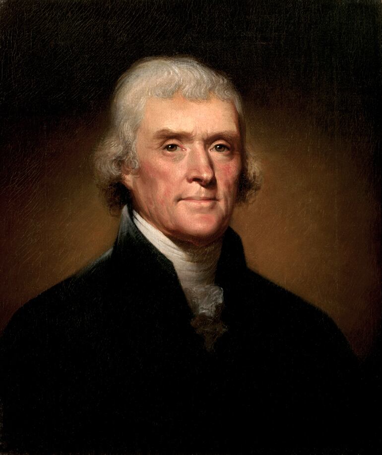 Thomas Jefferson (1743-1826) político estadounidense.