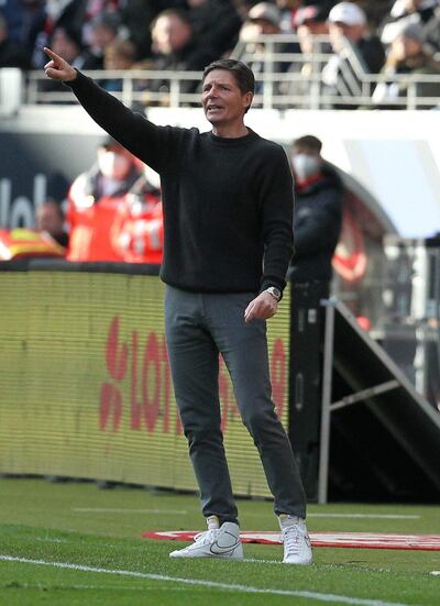 Oliver Glasner, entrenador austriaco que dirige al Eintracht Frankfurt.