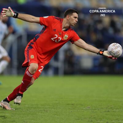 Emiliano Martínez, arquero de la selección de Argentina.