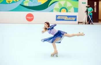 Erika Alarcón consiguió la mejor posición hasta la fecha con el octavo lugar en el Mundial de Patinaje “Asunción 2021”