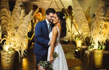 Se casaron Martín de los Ríos y Ayesa Zanotti Cavazzoni.