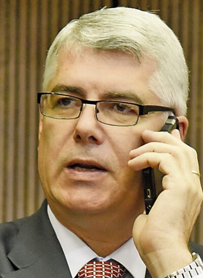 Arnoldo Wiens, titular de Obras Públicas y Comunicaciones.