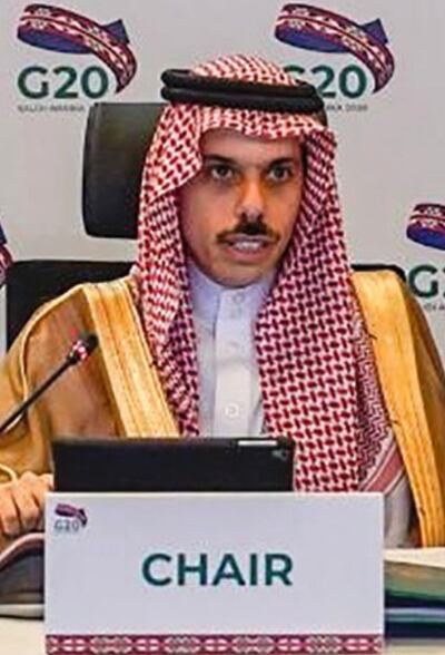 Faisal bin Farhan, jefe de la diplomacia de Arabia Saudita.