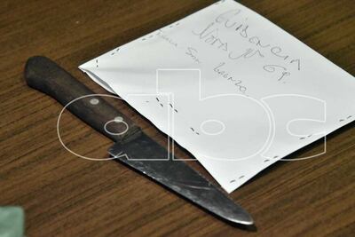 Evidencia incautada.