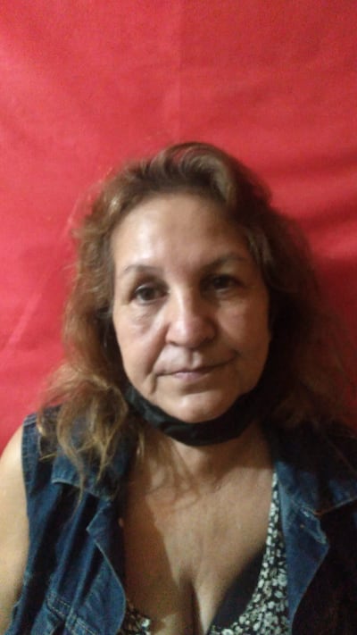 Dora Meza, detenida.