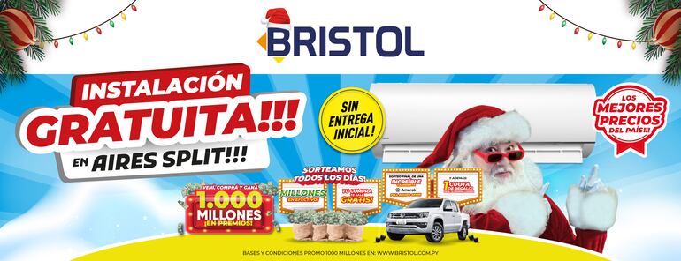 Bristol facilita la instalación del aire acondicionado, para aplacar el intenso calor de este verano.