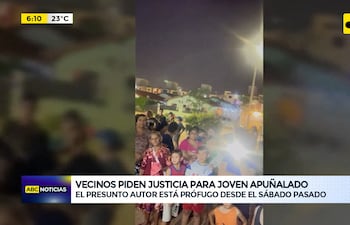 Vecinos piden justicia para joven apuñalado