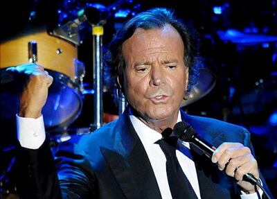 El cantante español, Julio Iglesias.
